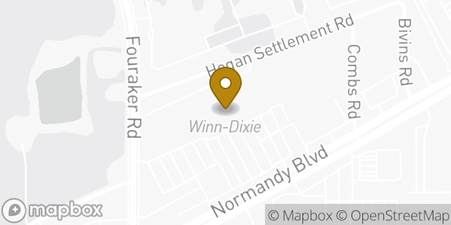 Map showing the location of Winn-dixie in Jacksonville, FL 32221