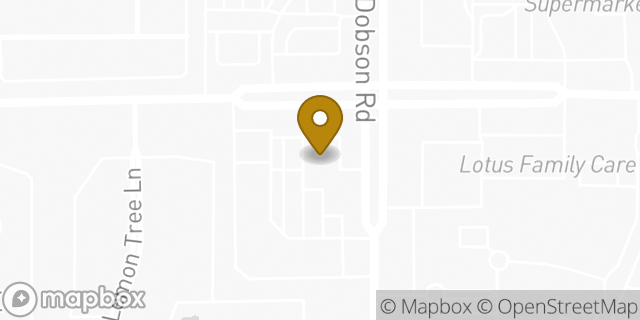 Map showing the location of Amazon Hub Locker - Guajillo in Chandler, AZ 85224