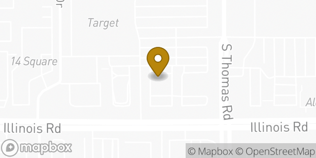 Map showing the location of Starbucks in Fort Wayne, IN 46804