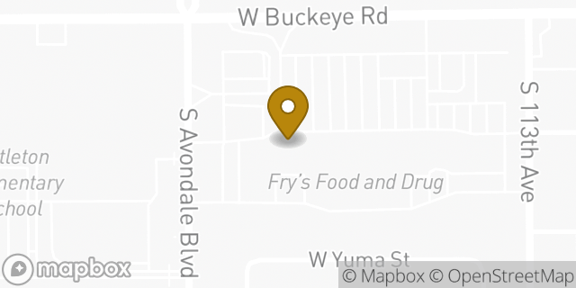 Map showing the location of The UPS Store in Avondale, AZ 85323