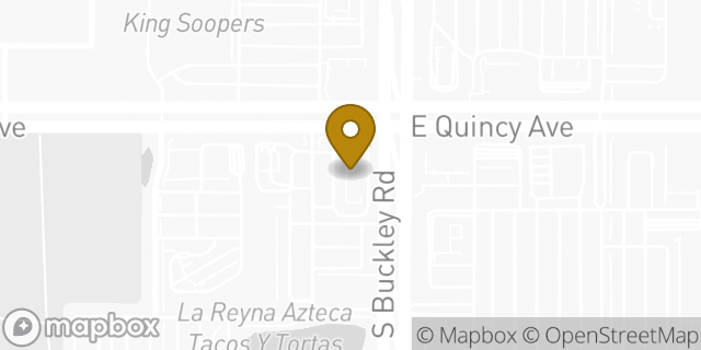 Map showing the location of McDonald's in Aurora, CO 80015