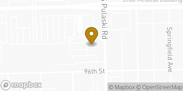 Map showing the location of LongHorn Steakhouse in Oak Lawn, IL 60453