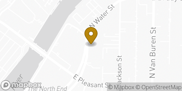 Map showing the location of HOTWORX in Milwaukee, WI 53202