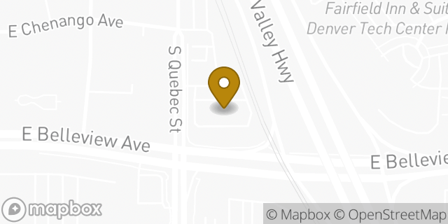 Map showing the location of McDonald's in Denver, CO 80237