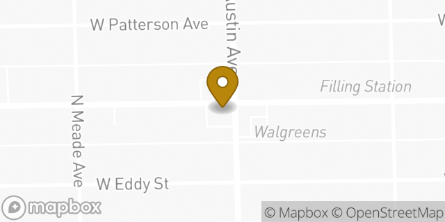Map showing the location of Dunkin' in Chicago, IL 60634