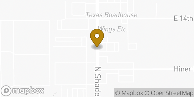 Map showing the location of Hertz in Indianapolis, IN 46219