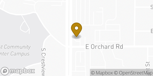 Map showing the location of 7-Eleven in Littleton, CO 80121