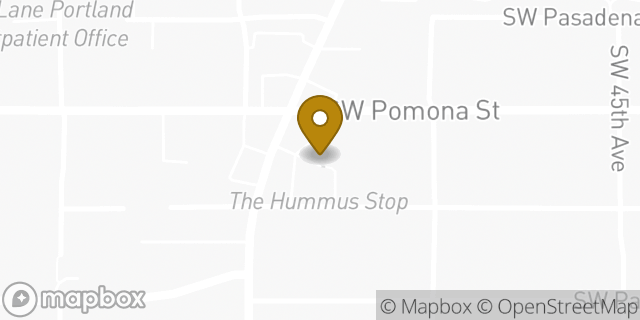 Map showing the location of Subway in Portland, OR 97219