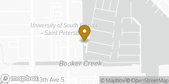 Map showing the location of Amazon Locker - Nourishment in St Petersburg, FL 33701
