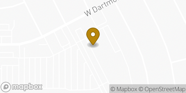 Map showing the location of Amazon Locker - Verdaguer in Denver, CO 80227