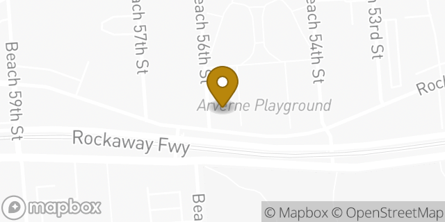 Map showing the location of Amazon Locker - Prior in Arverne, NY 11692