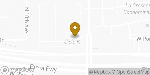 Map showing the location of Amazon Locker - Gutter in Phoenix, AZ 85027