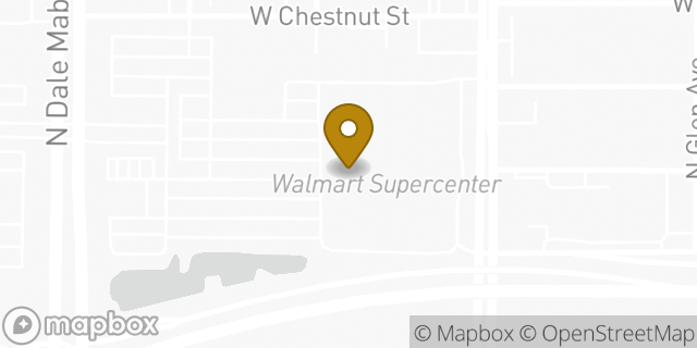 Map showing the location of Walmart Supercenter in Tampa, FL 33607