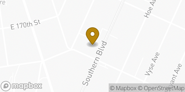 Map showing the location of Citi ATM in Bronx, NY 10460