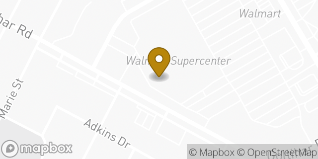 Map showing the location of Walmart in Corpus Christi, TX