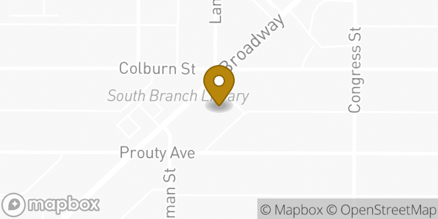 Map showing the location of AutoZone in Toledo, OH 43609