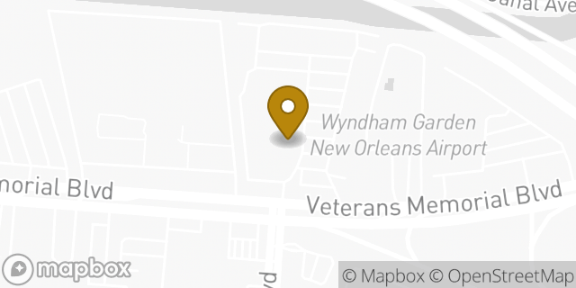 Map showing the location of HomeGoods in Metairie, LA 70003