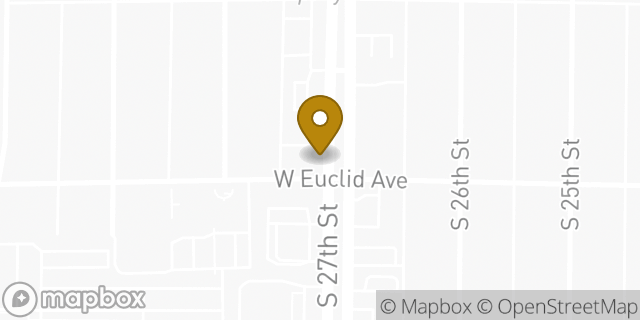Map showing the location of Subway in Milwaukee, WI 53215