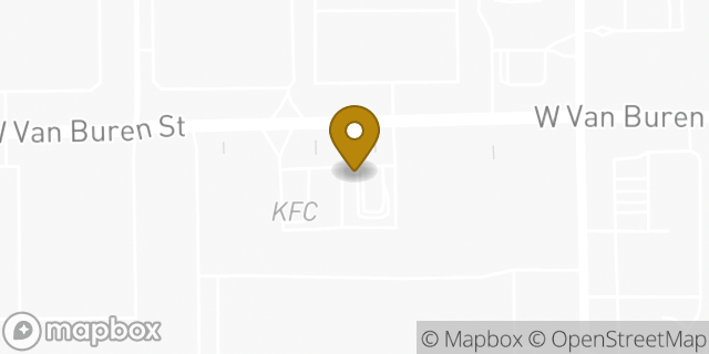 Map showing the location of Van Buren in Tolleson, AZ 85353