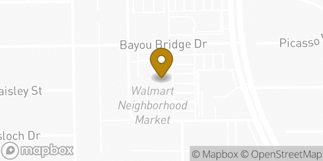 Map showing the location of Walmart in Houston, TX 77096