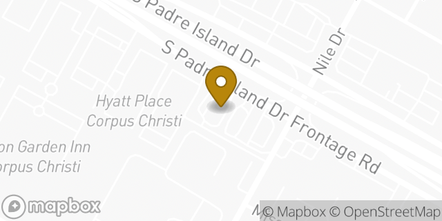 Map showing the location of Whataburger in Corpus Christi, TX 78412