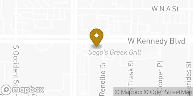 Map showing the location of Panera Bread in Tampa, FL 33609