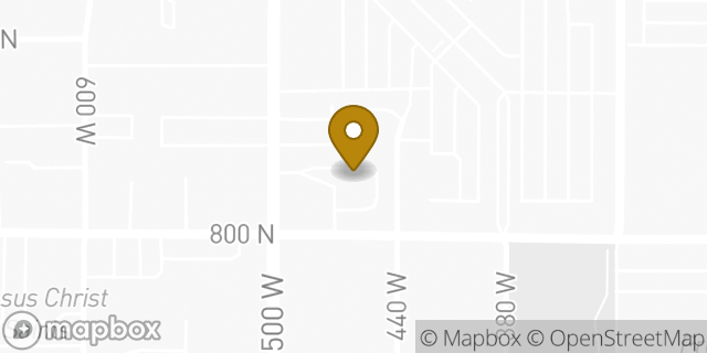 Map showing the location of Amazon Locker - Bedding in Provo, UT 84601
