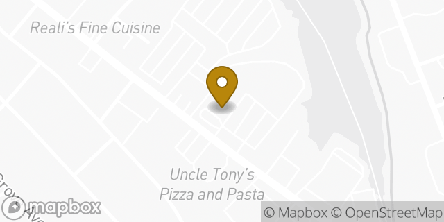 Map showing the location of Dunkin' in Johnston, RI 02919