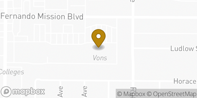 Map showing the location of Vons in Granada Hills, CA 91344