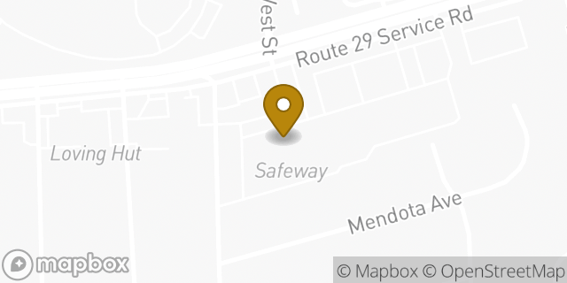 Map showing the location of Amazon Locker - Mantaray in Falls Church, VA 22042