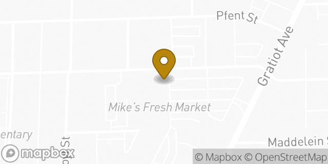 Map showing the location of Amazon Locker - Dátil in Detroit, MI 48205