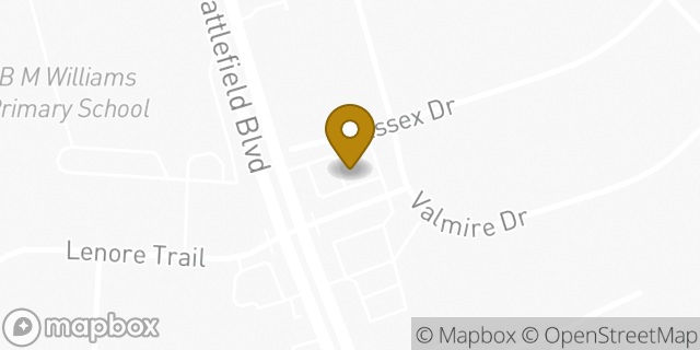 Map showing the location of Amazon Locker - Flagler in Chesapeake, VA 23320