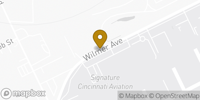 Map showing the location of Cincinnati - Signature Aviation Cincinnati LUK (Private Flights Only) in Cincinnati, OH 45226