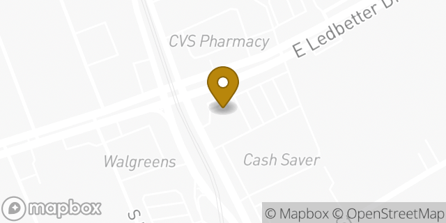 Map showing the location of Amazon Locker - Topside in Dallas, TX 75216