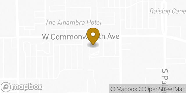 Map showing the location of McDonald's in Alhambra, CA 91803