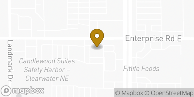 Map showing the location of Amazon Locker - Davina in Clearwater, FL 33759