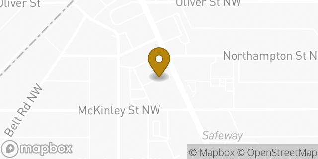 Map showing the location of The UPS Store in Washington, DC 20015