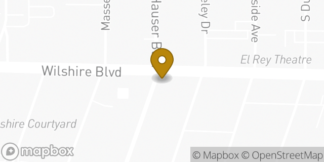 Map showing the location of Chase Bank in Los Angeles, CA 90036