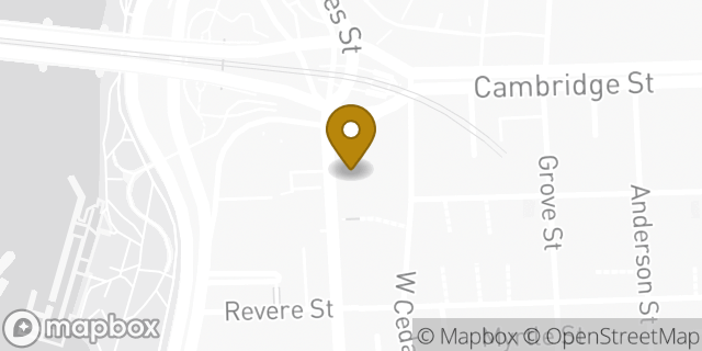 Map showing the location of The UPS Store in Boston, MA 02114