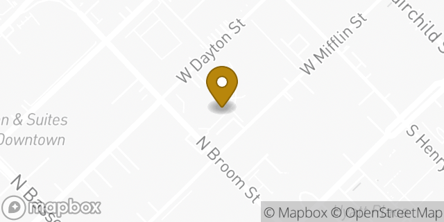 Map showing the location of Amazon Locker - Headline in Madison, WI 53703