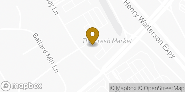 Map showing the location of Panera Bread in Louisville, KY 40207