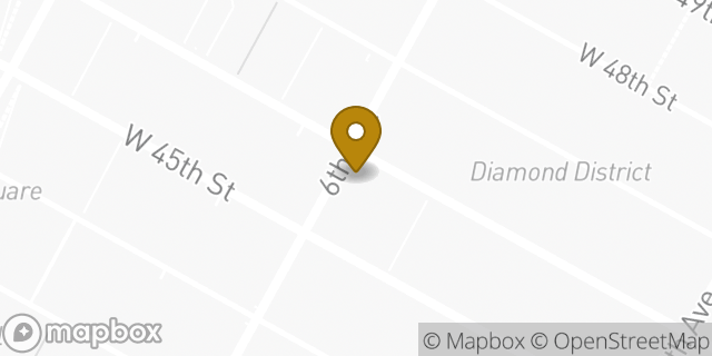 Map showing the location of Citi in New York, NY 10036