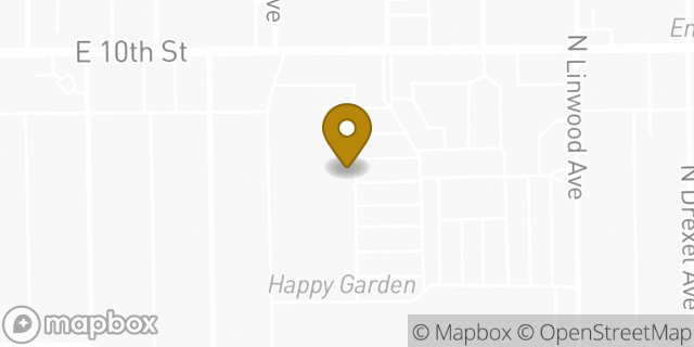 Map showing the location of Amazon Locker - Olivier in Indianapolis, IN 46201