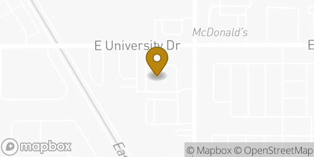 Map showing the location of ATM CVS in Mesa, AZ