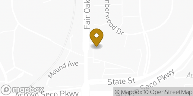 Map showing the location of Baskin-Robbins in South Pasadena, CA 91030