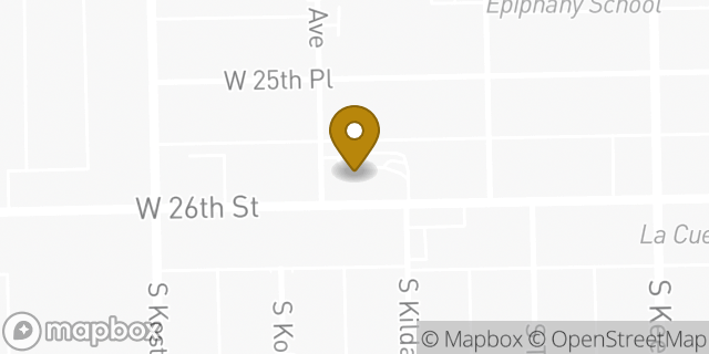 Map showing the location of McDonald's in Chicago, IL 60623