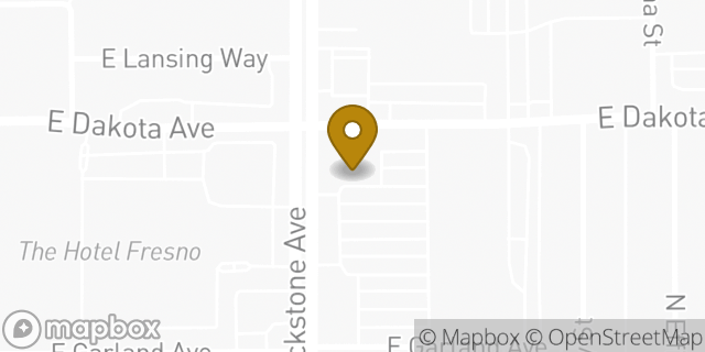 Map showing the location of Subway in Fresno, CA 93726