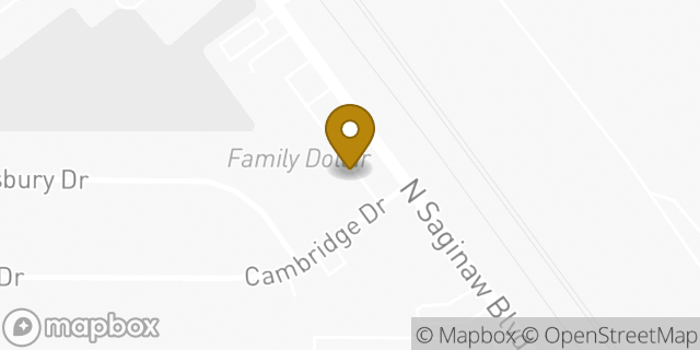 Map showing the location of Subway in Saginaw, TX 76179