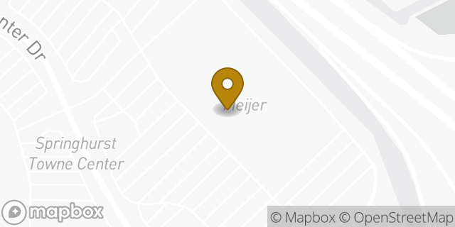 Map showing the location of Meijer in Louisville, KY 40241