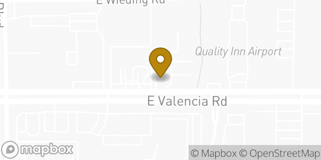 Map showing the location of Budget Truck Rental in Tucson, AZ 85706